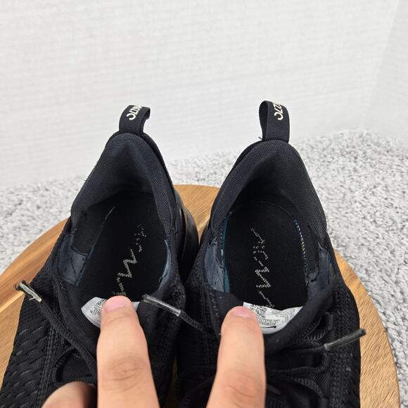 Nike Mens 13 Air Max 270 Black White Low Top Casual Daily Sneaker AH8050-002 - Picture 11 of 12